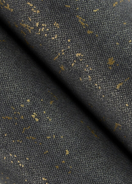 Elatha Charcoal Gilded Texture Wallpaper