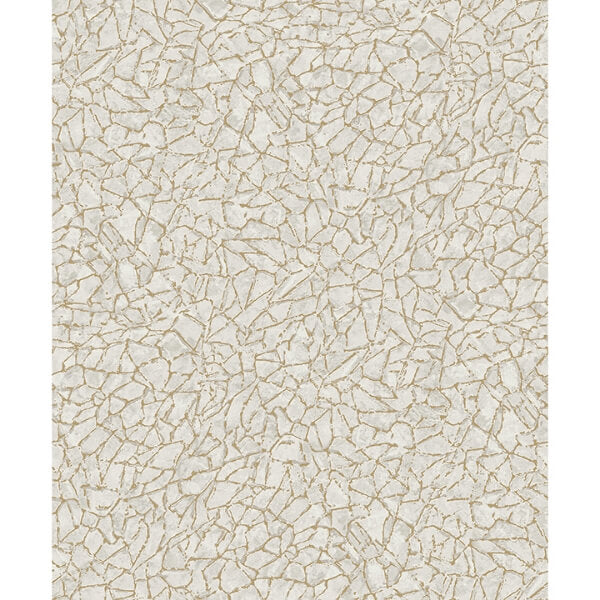 Soma Silver Metallic Crackling Wallpaper