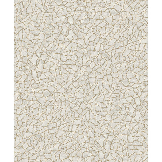 Soma Silver Metallic Crackling Wallpaper