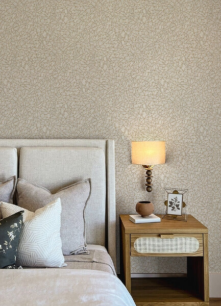 Soma Silver Metallic Crackling Wallpaper