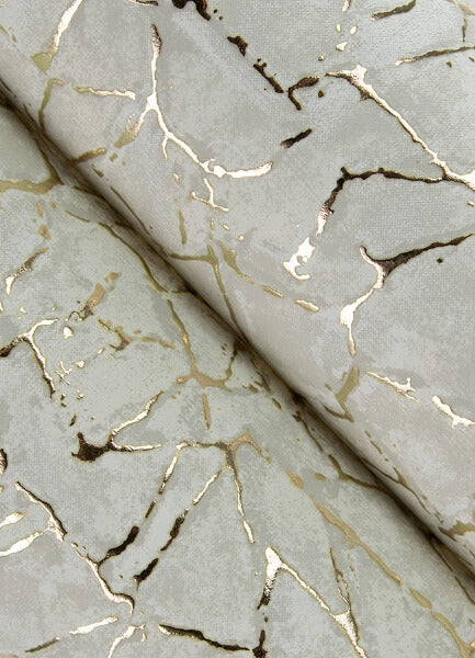 Soma Silver Metallic Crackling Wallpaper