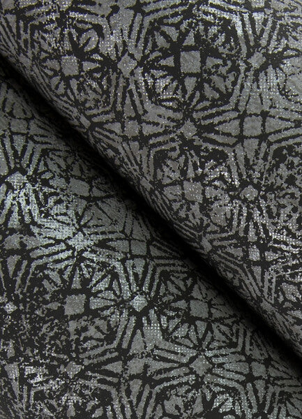 Hirawa Pewter Metallic Mosaic Wallpaper