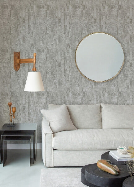 Zinarliya Silver Column Wallpaper