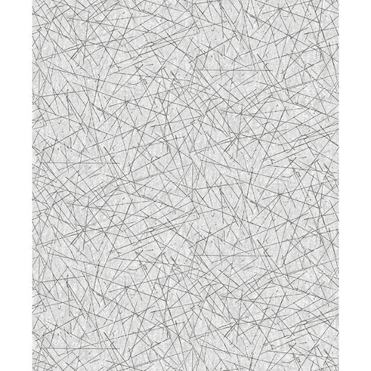Bulan Silver Abstract Lines Wallpaper