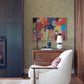 Rauta Gold Hexagon Tile Wallpaper