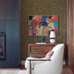 Rauta Brass Hexagon Tile Wallpaper