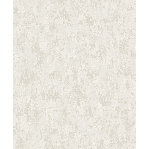 Haliya White Metallic Plaster Wallpaper
