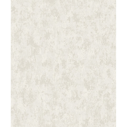 Haliya White Metallic Plaster Wallpaper