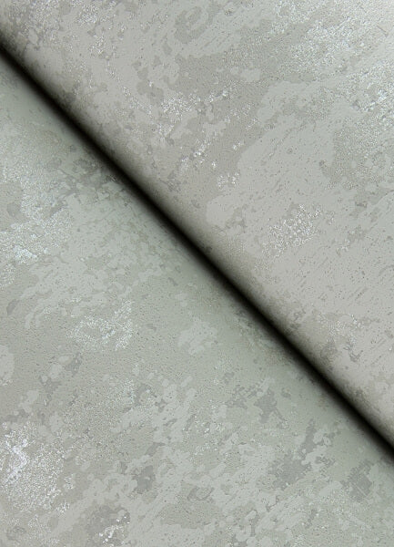 Haliya Silver Metallic Plaster Wallpaper