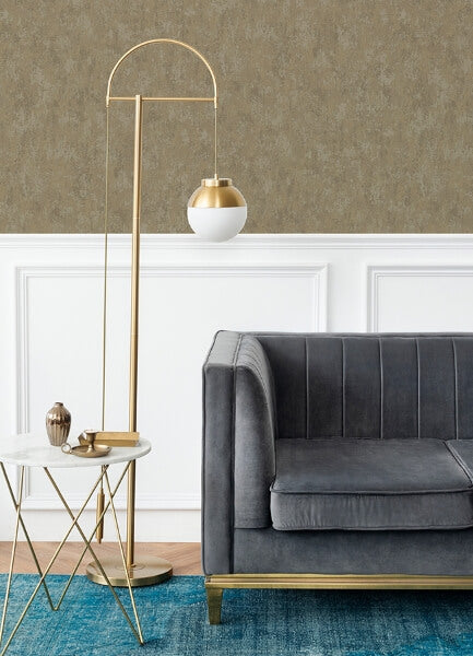 Haliya Gold Metallic Plaster Wallpaper