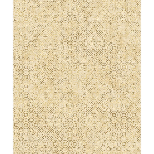 Khauta Gold Floral Geometric Wallpaper