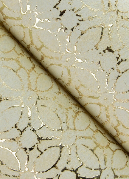 Khauta Gold Floral Geometric Wallpaper