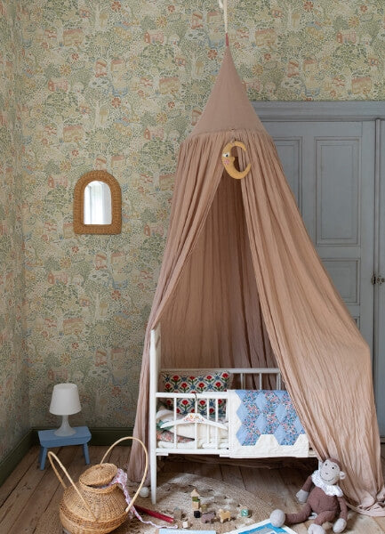 Bygga Bo Neutral Woodland Village Wallpaper