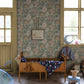 Växa Slate Rabbits & Rosehips Wallpaper