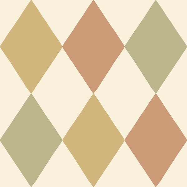 Kalas Mustard Diamond Wallpaper
