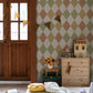 Kalas Mustard Diamond Wallpaper