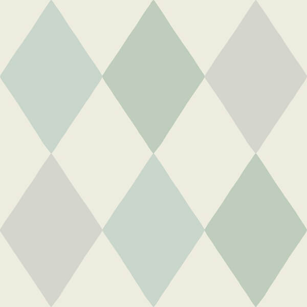 Kalas Light Blue Diamond Wallpaper
