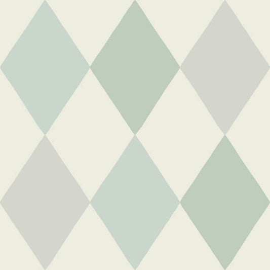 Kalas Light Blue Diamond Wallpaper