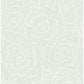 Periwinkle Light Green Textured Floral Wallpaper