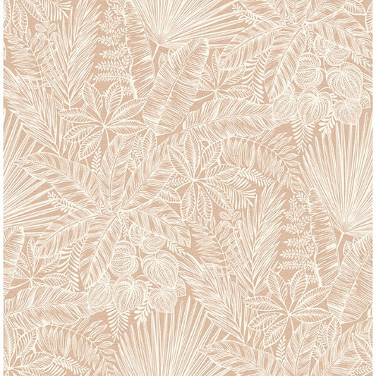 Vita Blush Botanical Wallpaper