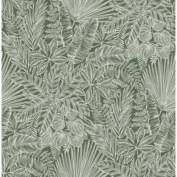 Vita Green Botanical Wallpaper