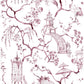 Serena Plum Chinoiserie Wallpaper