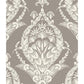 Arlie Grey Botanical Damask Wallpaper