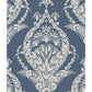 Arlie Indigo Botanical Damask Wallpaper
