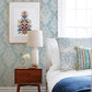 Arlie Light Blue Botanical Damask Wallpaper