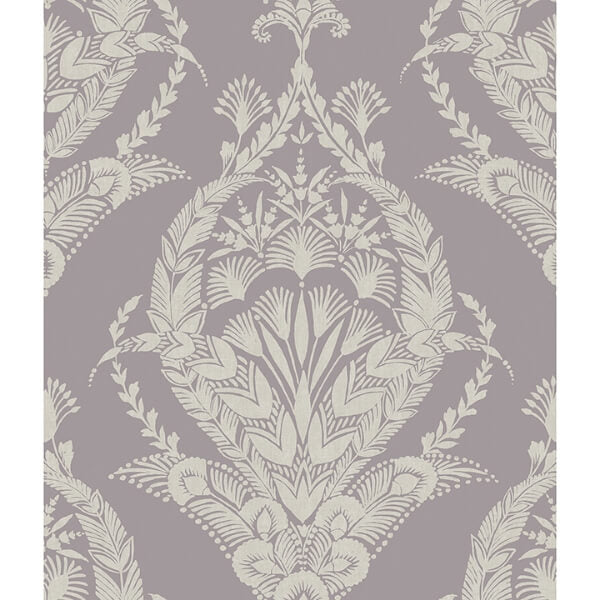 Arlie Lavender Botanical Damask Wallpaper