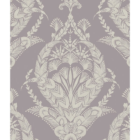 Arlie Lavender Botanical Damask Wallpaper