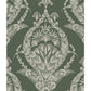 Arlie Evergreen Botanical Damask Wallpaper