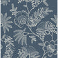 Maeve Dark Blue Jacobean Trail Wallpaper