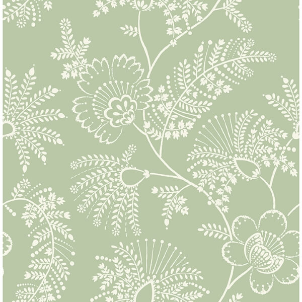 Maeve Sage Jacobean Trail Wallpaper
