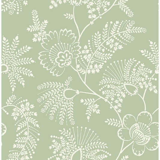 Maeve Sage Jacobean Trail Wallpaper