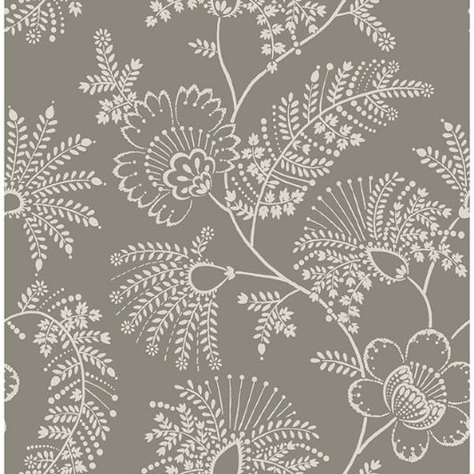 Maeve Grey Jacobean Trail Wallpaper