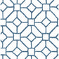 Addis Blue Trellis Wallpaper
