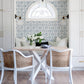 Addis Blue Trellis Wallpaper