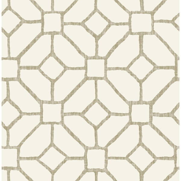 Addis Beige Trellis Wallpaper