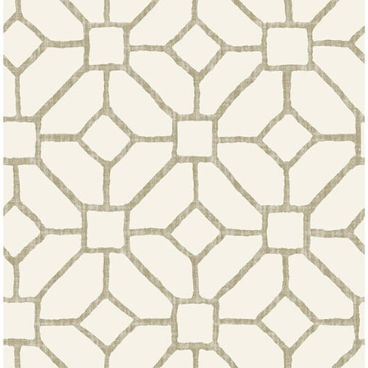 Addis Beige Trellis Wallpaper