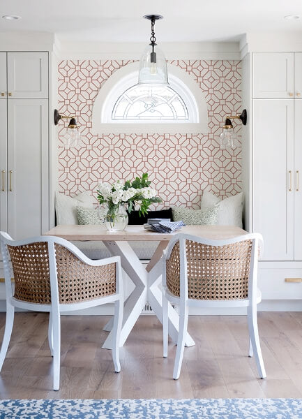 Addis Coral Trellis Wallpaper