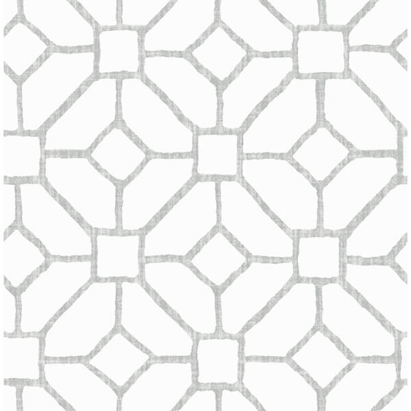 Addis Grey Trellis Wallpaper