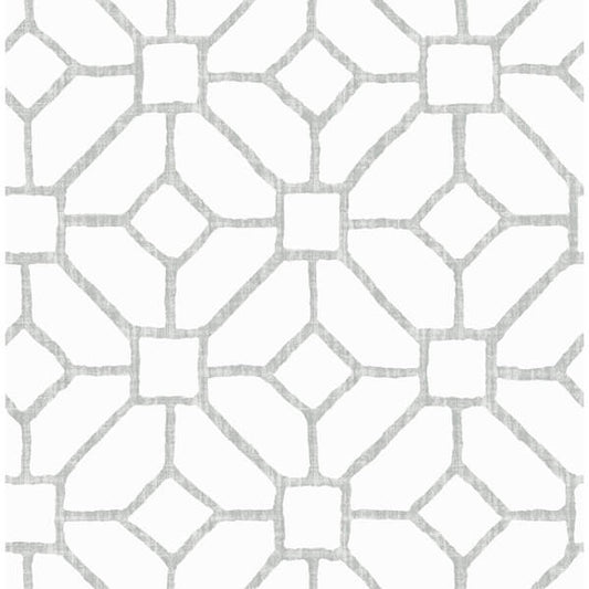 Addis Grey Trellis Wallpaper