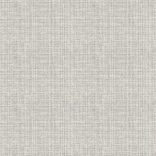 Kantera Light Grey Fabric Texture Wallpaper