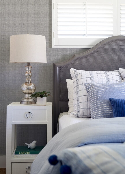 Kantera Blueberry Fabric Texture Wallpaper