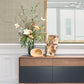 Kantera Chestnut Fabric Texture Wallpaper