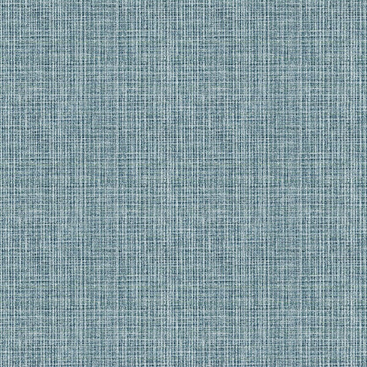Kantera Blue Fabric Texture Wallpaper