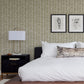 Myrtle Gold Abstract Stripe Wallpaper