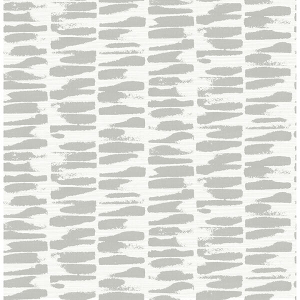 Myrtle Grey Abstract Stripe Wallpaper