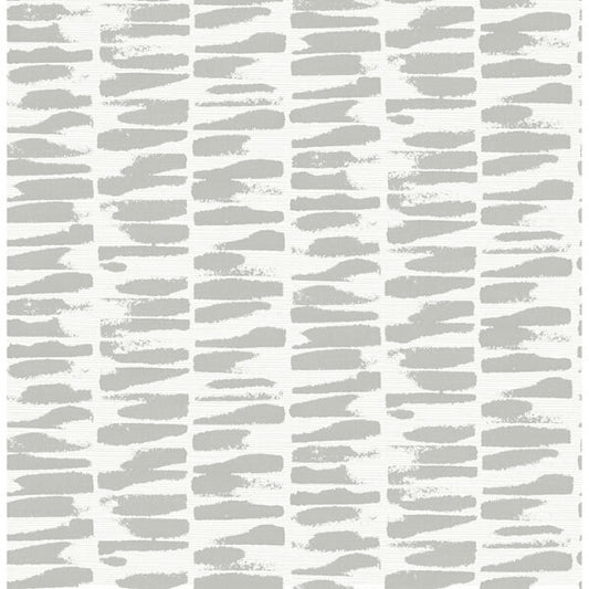 Myrtle Grey Abstract Stripe Wallpaper